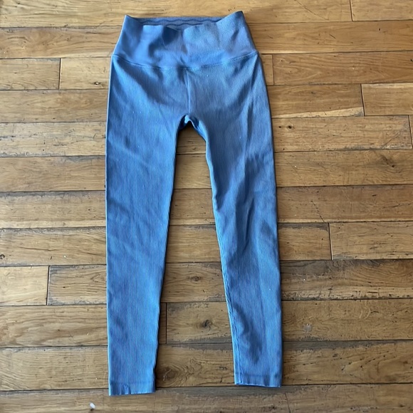 SPIRTUAL GANGSTER m/l seamless ribbed full length legging powder blue - Picture 4 of 4